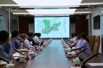 济南市新旧动能转换先行区管委会、 济南海事局等单位领导到集团公司调研