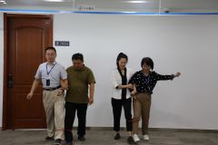 “企业文化月”系列活动之“两人三足”比赛
